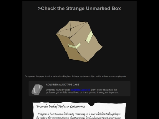 awfulhospital/mailpackage screenshot