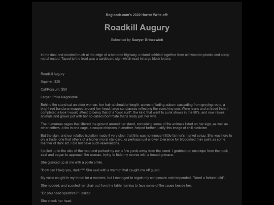 creepy/creepy20roadkillaugury screenshot