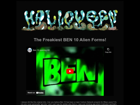 halloween/hall20-ben10 screenshot