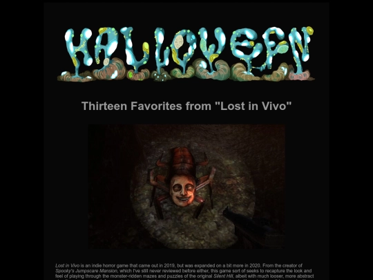 halloween/hall20-lostinvivo screenshot