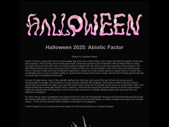 halloween/hall25-abiotic screenshot
