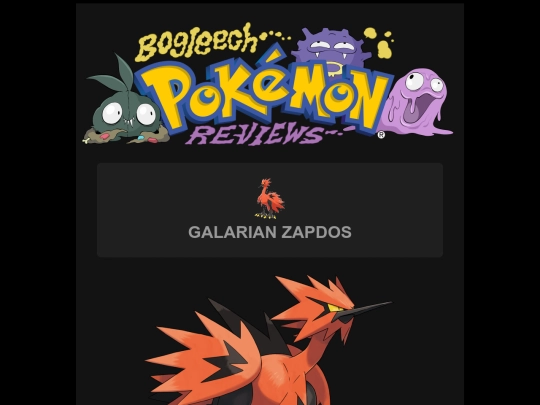 pokemon/galarianzapdos screenshot