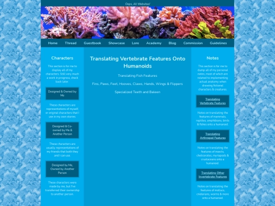 Notes/vertebrate_notes screenshot