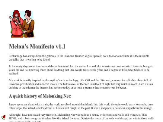 archive/websites/Manifesto/Melon's_MANIFESTO screenshot