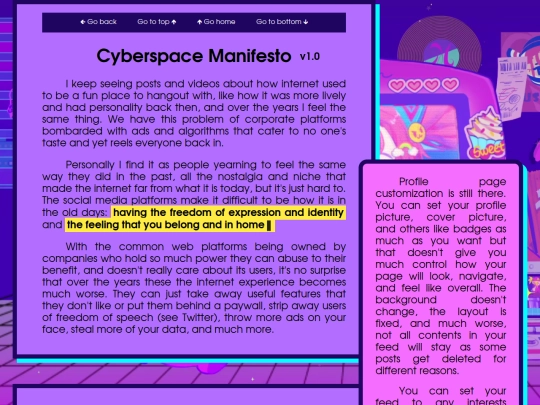 manifesto screenshot
