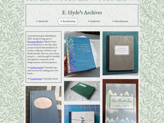 bookbinding screenshot