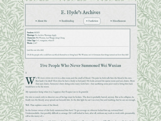 fic/fivepeople screenshot