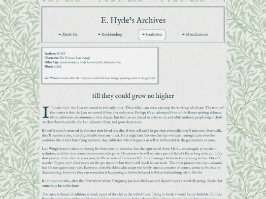 fic/grownohigher screenshot