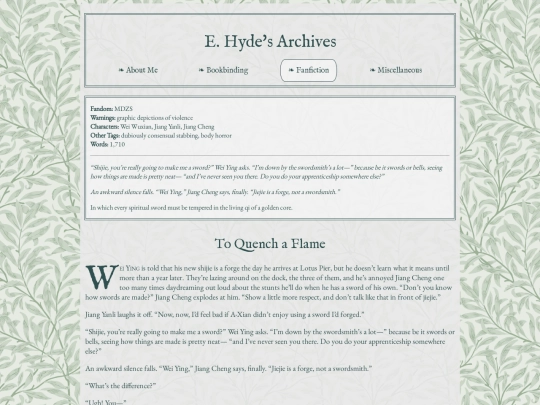fic/toquenchaflame screenshot