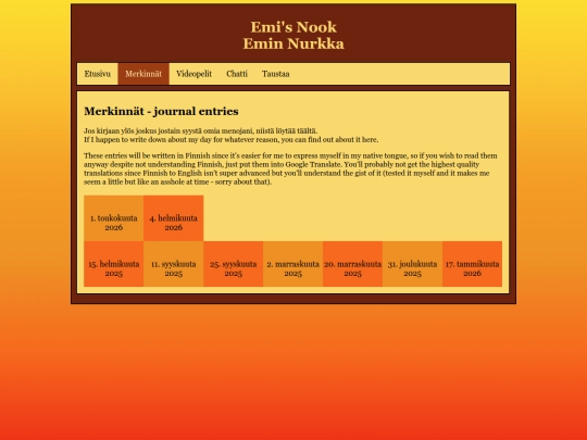 merkinnat screenshot