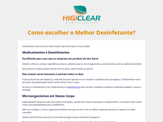 como-escolher-o-melhor-desinfetante screenshot