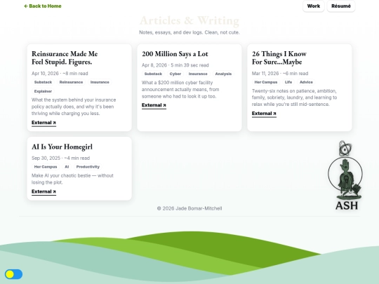 articles screenshot