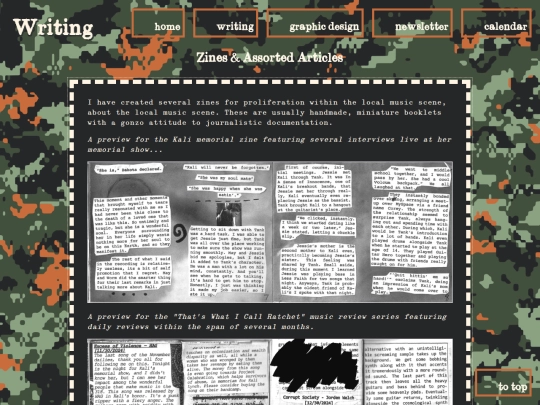 writing screenshot