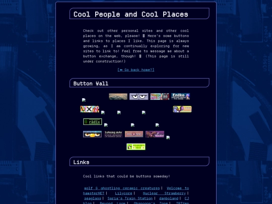 links screenshot