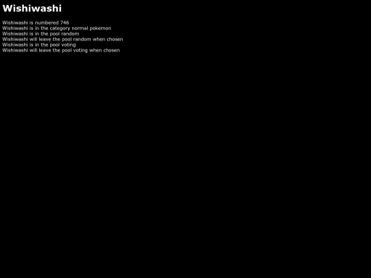 pokemon/Wishiwashi screenshot
