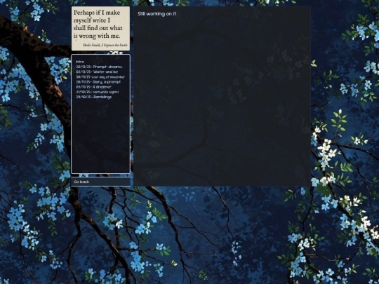 journal screenshot