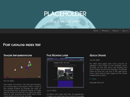 test screenshot