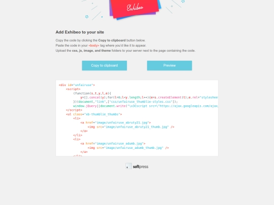 ExhibeoExport screenshot