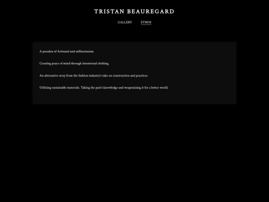 ethos screenshot