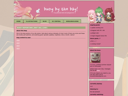 blog screenshot