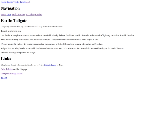 Fic/SmallEarthThings1 screenshot