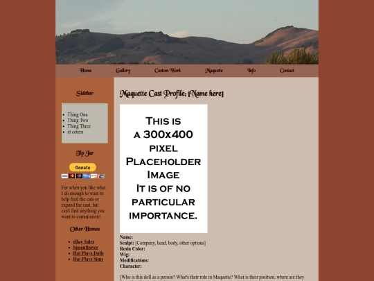 ProfileTemplate screenshot