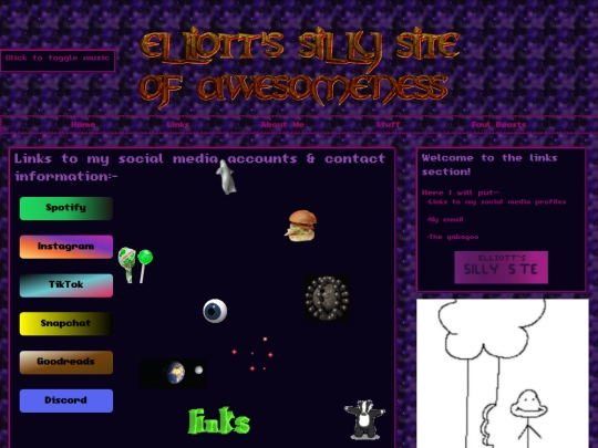 links screenshot