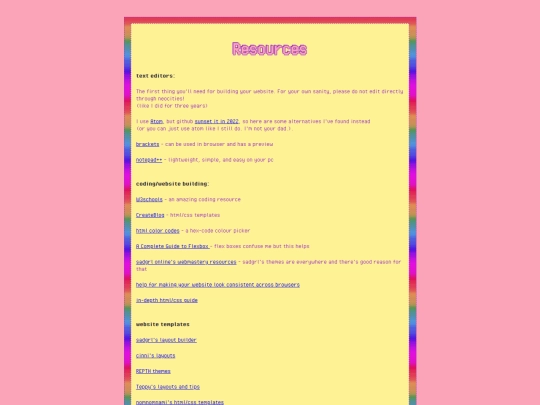 resources screenshot