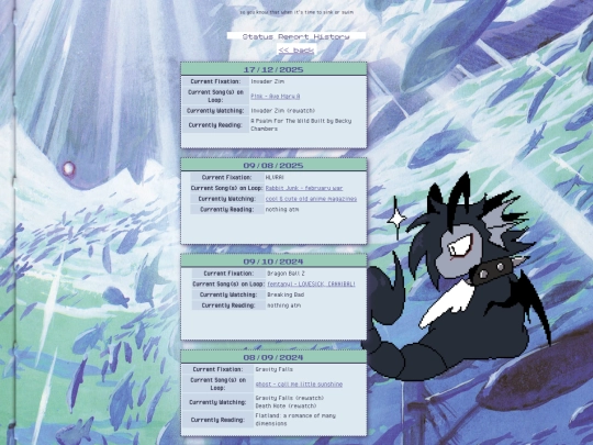 statuslog screenshot