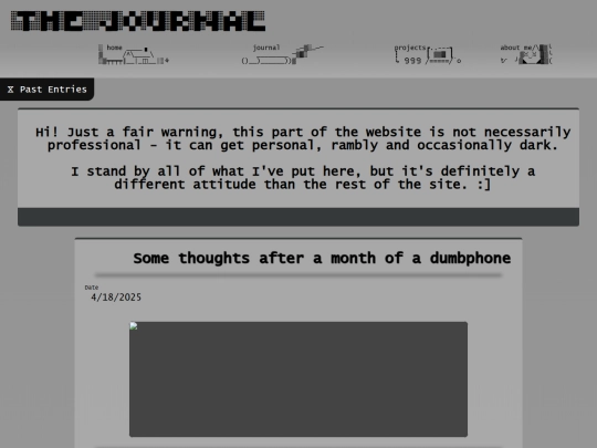Journal screenshot