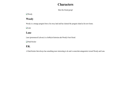 characters screenshot