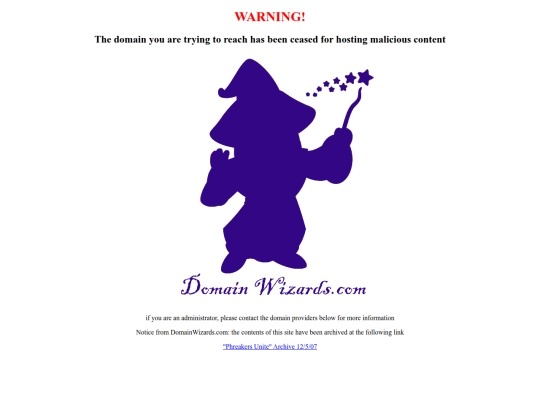 phreakers/warning screenshot