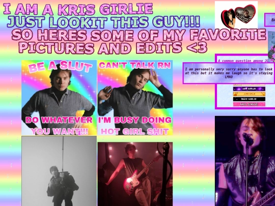 Pages/krisgirliepage screenshot