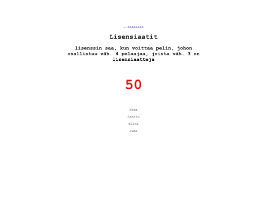 lisensiaatit screenshot
