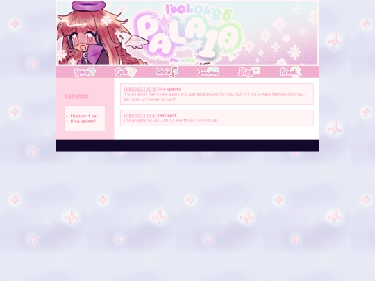 Blog screenshot