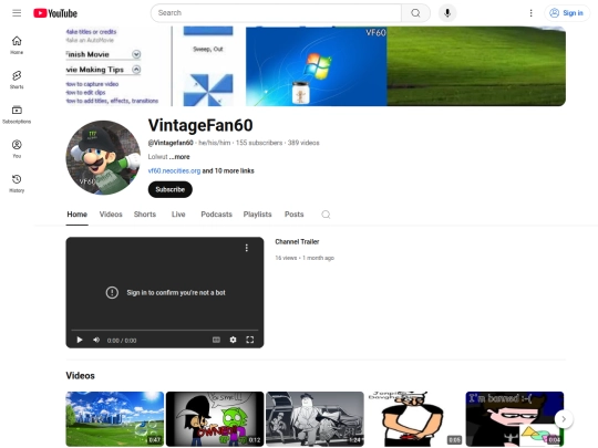 videos screenshot