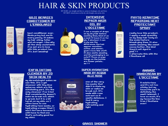 products screenshot
