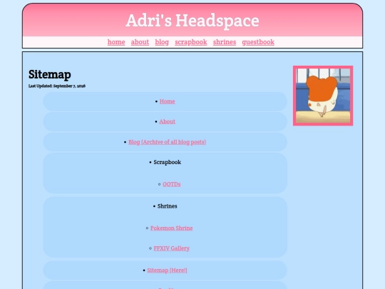 sitemap screenshot