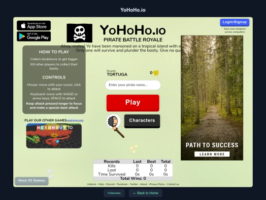 games/yohoho screenshot