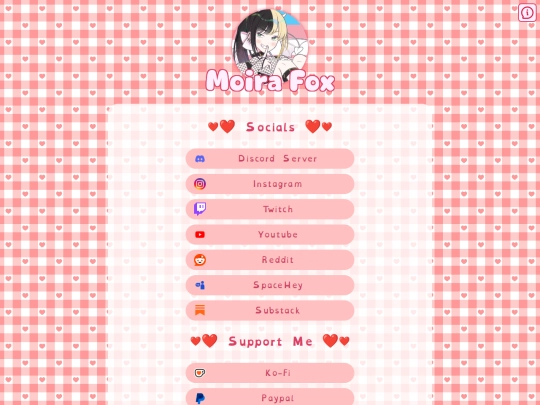 links screenshot