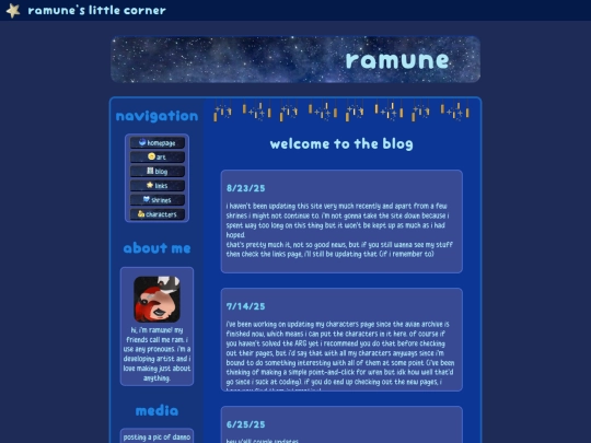 blog screenshot