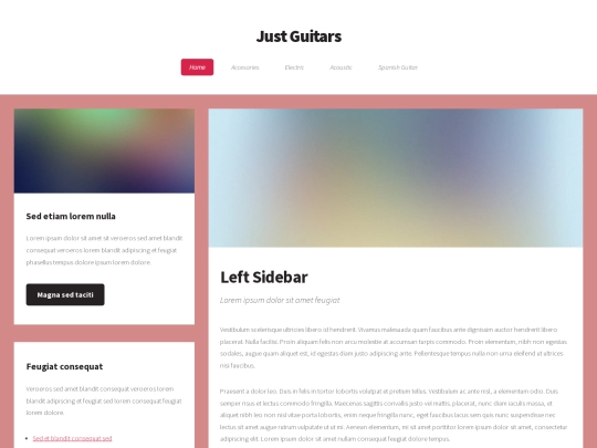 HTML5.2/left-sidebar screenshot