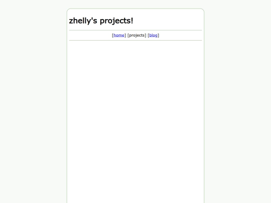 projects screenshot