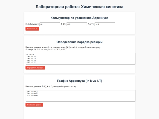 Лабор кинетика screenshot