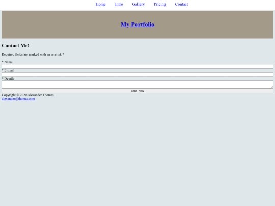 contact screenshot