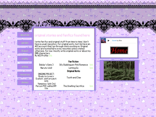 pages/writing screenshot