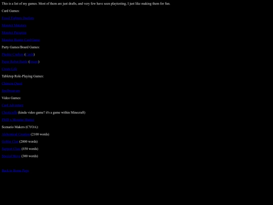 games screenshot