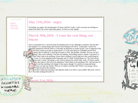 diary screenshot