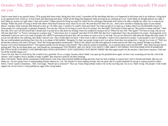 diary/05102025 screenshot