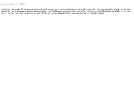 diary/09112025 screenshot